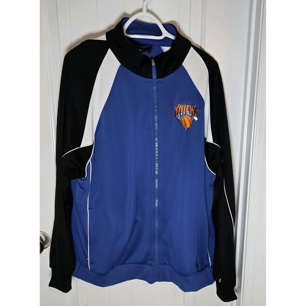 Charles River Apparel NBA New York Knicks Pro Team Royal Blue Track Jacket SZ XL